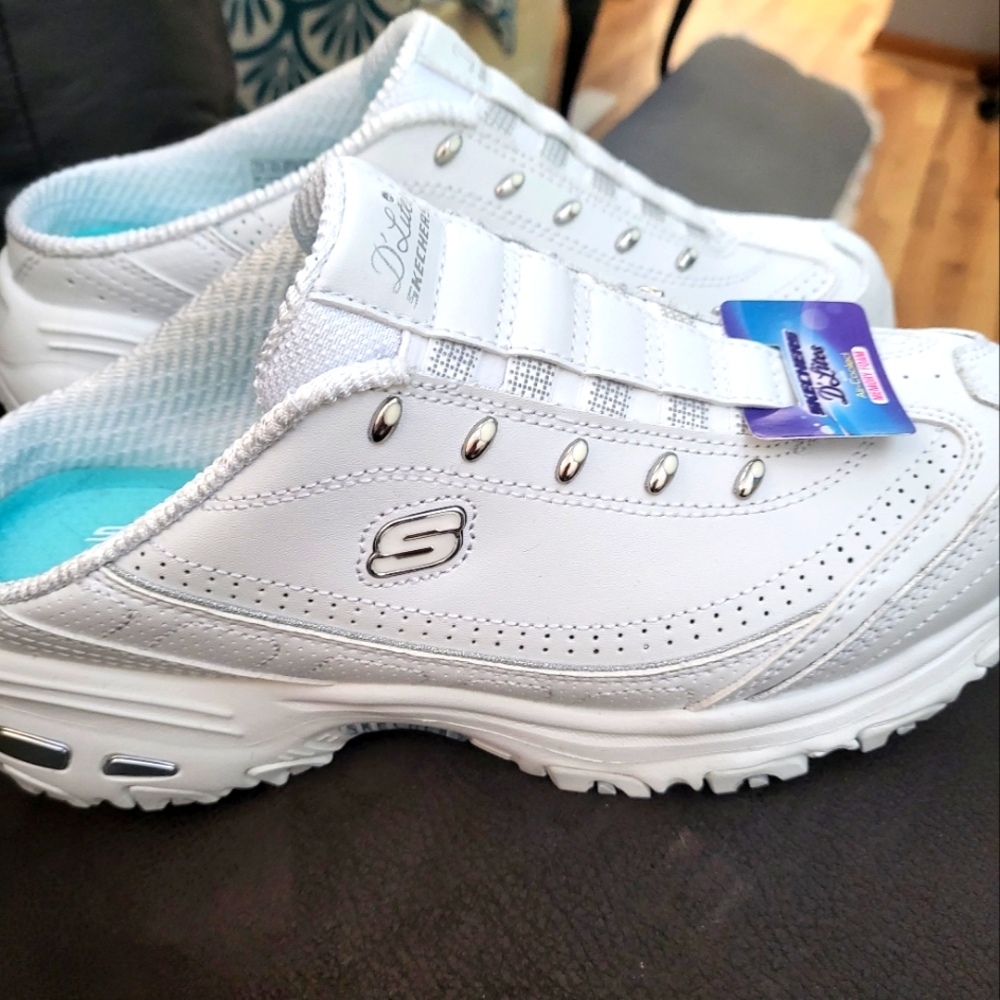 Skechers D'Lites Bright Sky Sneaker Mules Women's Sz 7.5